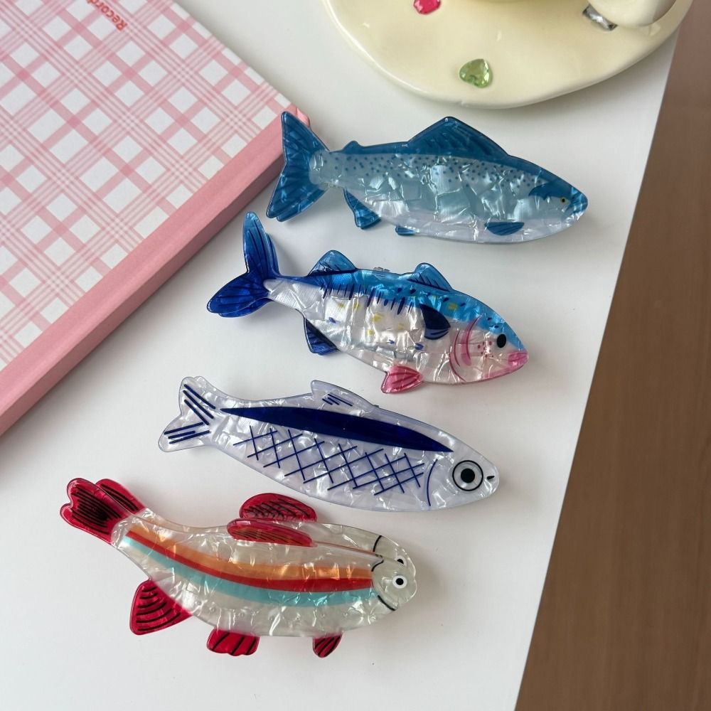 Korean Girl Lifestyle - Haarspeld Oceaan Dier Haarklem Pvc Tonijn