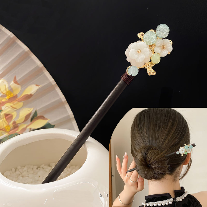 Hanbok Hair Pin - Chinese haarstokje Step Shake houten haarspeld
