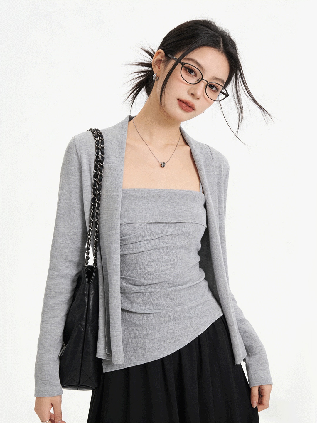 Lifestyle Of Korean - Lush Life Huidvriendelijk kort gebreid vest