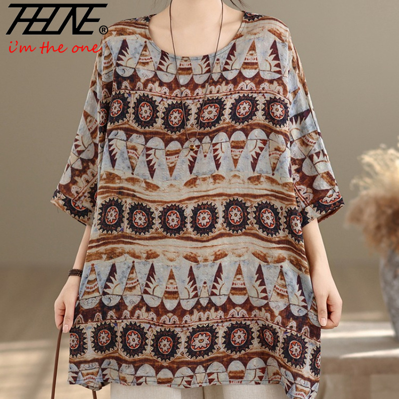 Korean Lifestyle - THHONE Plus Size Mode Zomer Damesblouse