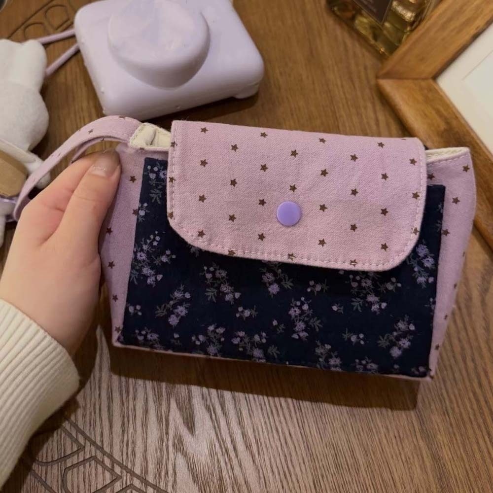 Paarse print bloemen make-up t - Lifestyle Of Korean recensie en prijs